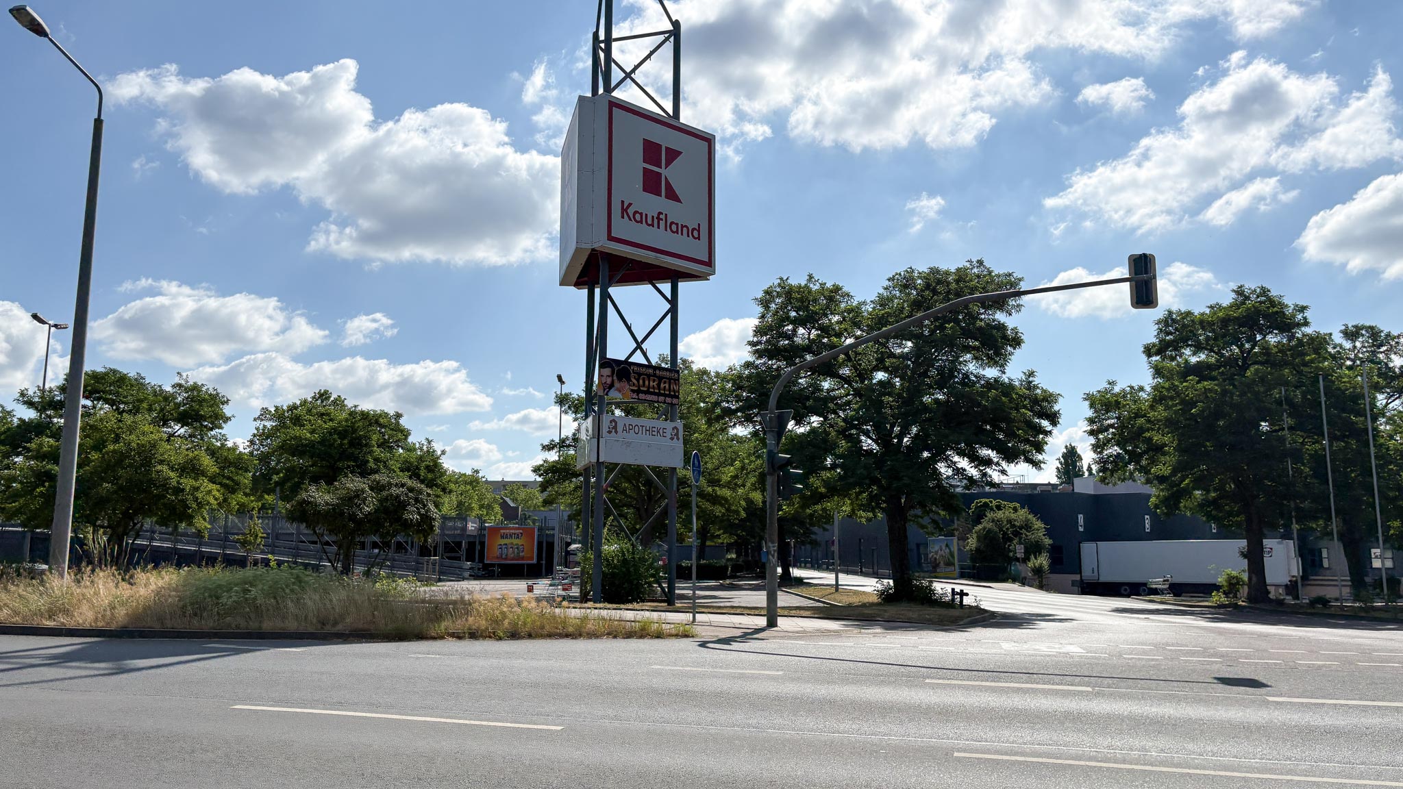 Supermarkt um die Ecke